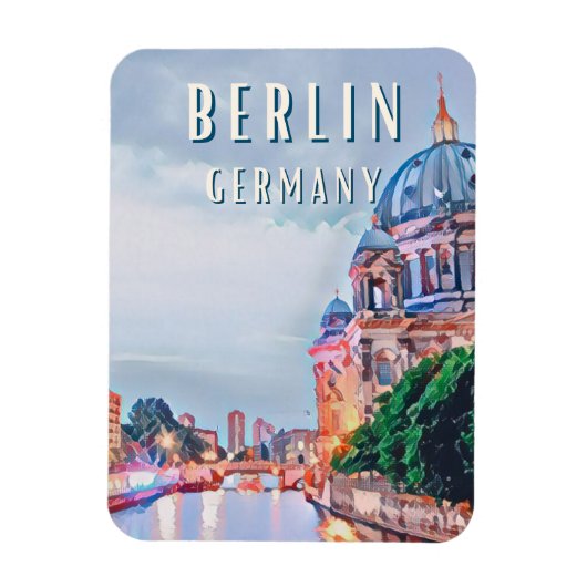 Berlin - Die belebte Hauptstadt Deutschlands Magnet (Vertikal)