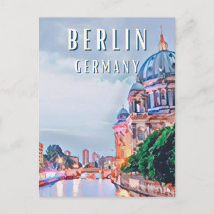 Berlin - Die belebte Hauptstadt Deutschlands Postkarte