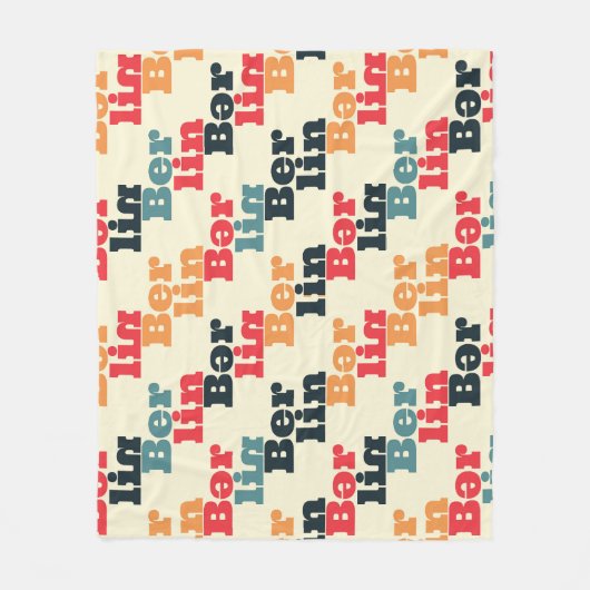 Berlin Digital Creative, Print Pattern. Fleecedecke (Vorderseite)