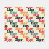 Berlin Digital Creative, Print Pattern. Fleecedecke (Vorderseite (Horizontal))