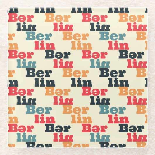 Berlin Digital Creative, Print Pattern. Glasuntersetzer (Vorderseite)
