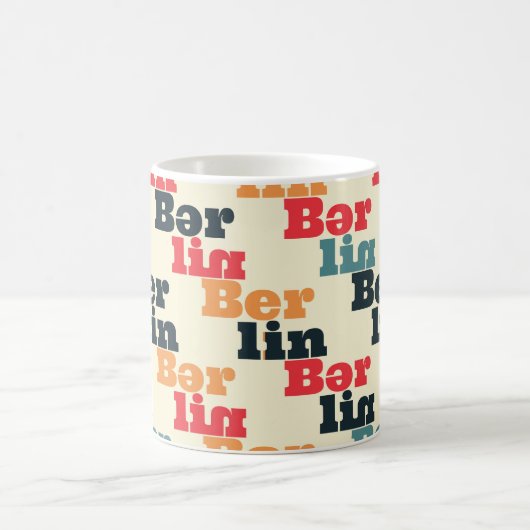 Berlin Digital Creative, Print Pattern. Kaffeetasse (Mittel)