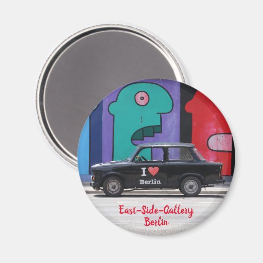 Berlin - East-Side-Gallery Magnet (Vorderseite/Rückseite)