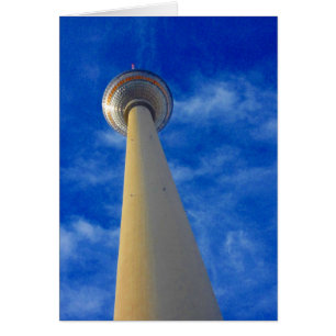 Berlin fernsehturm blau