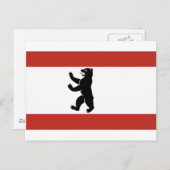 Berlin-Flagge Postkarte (Vorne/Hinten)