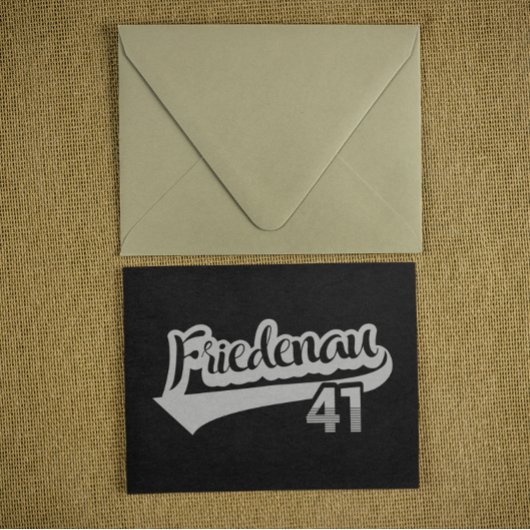 Berlin Friedenau 41 Classic City Number Postkarte