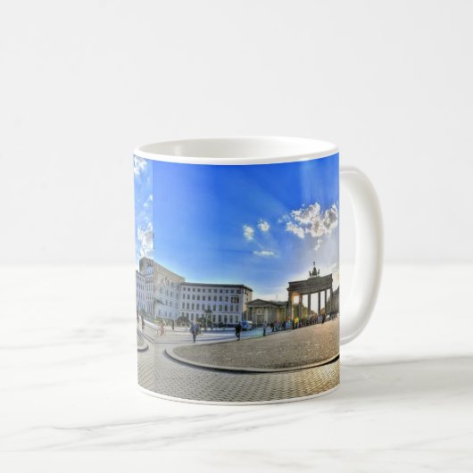 Berlin Gate, Deutschland Kaffeetasse (VorderseiteRechts)