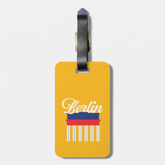Berlin Gepäcktag Gepäckanhänger (Rückseite vertikal)