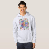 Berlin Germany City Map Hoodie (Vorne ganz)