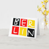 Berlin, Germany Logo in Squares Karte (Gelbe Blume)