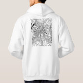  Berlin Germany Map Hoodie (Rückseite)