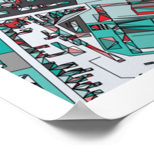 Berlin, Germany Map Poster (Ecke)