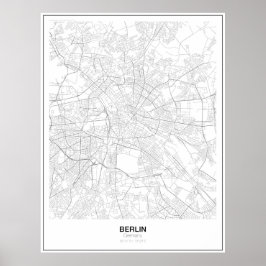 Berlin, Germany Minimalist Map Poster (Style 2)