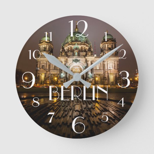 Berlin Germany Runde Wanduhr (Vorderseite)