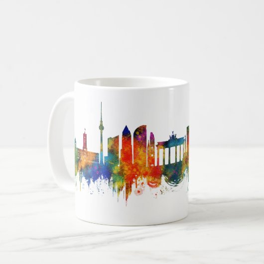 Berlin Germany Skyline Kaffeetasse (Vorderseite Links)