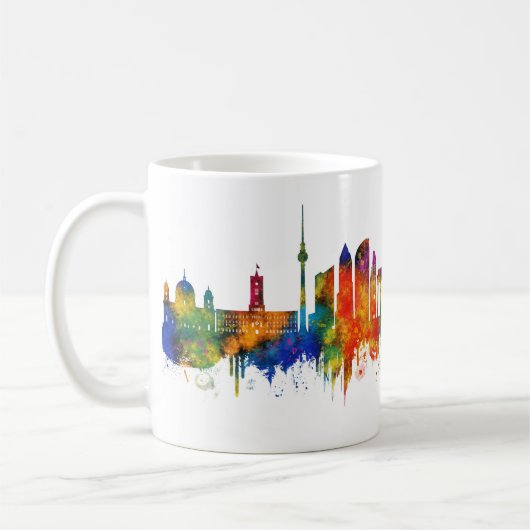 Berlin Germany Skyline Kaffeetasse (Links)