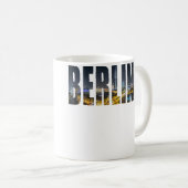 Berlin Germany Urban Skyline Photography Font Kaffeetasse (VorderseiteRechts)