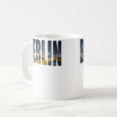 Berlin Germany Urban Skyline Photography Font Kaffeetasse (Vorderseite Links)