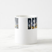 Berlin Germany Urban Skyline Photography Font Kaffeetasse (Mittel)