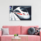 Berlin HBF Europaplat Moderner Zug - Name hinzufüg Leinwanddruck (Insitu (Wohnzimmer))