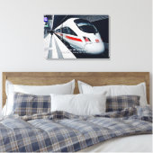 Berlin HBF Europaplat Moderner Zug - Name hinzufüg Leinwanddruck (Insitu (Schlafzimmer))