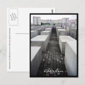 Berlin-Holocaust-Gedenkgrenze Postkarte (Vorne/Hinten)