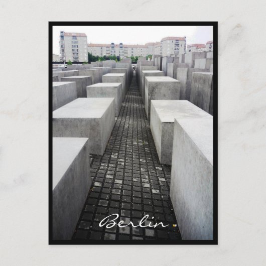 Berlin-Holocaust-Gedenkgrenze Postkarte (Vorderseite)