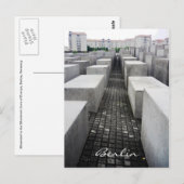 Berlin-Holocaust-Gedenkstätte Postkarte (Vorne/Hinten)