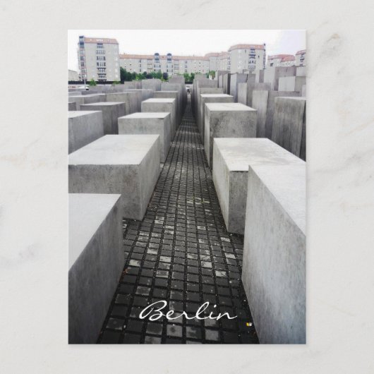 Berlin-Holocaust-Gedenkstätte Postkarte (Vorderseite)