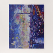 Berlin Impressive Skyline bei Nacht Puzzle (Vertikal)