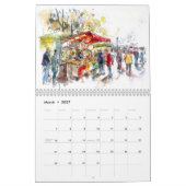 Berlin in Aquarell – Kunstkalender Kalender (Mär 2027)