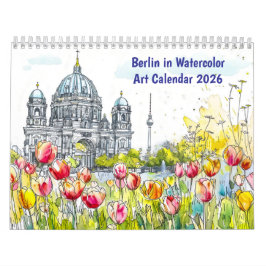 Berlin in Watercolor – Art Calendar 2026 Kalender