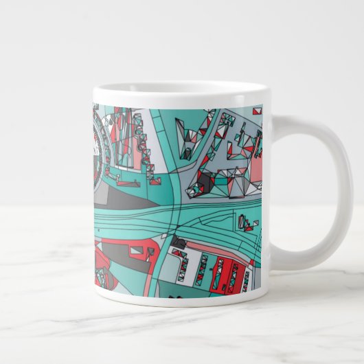 Berlin-Karte Jumbo-Tasse (Rechts)