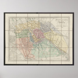 Berlin Karte, Neuester Grundriss, Deutschland Plan Poster