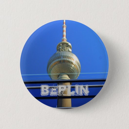 Berlin-Knopf Fernsehturm Button (Vorderseite)