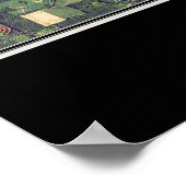 Berlin Lake Ohio Satellite Poster Karte (Ecke)