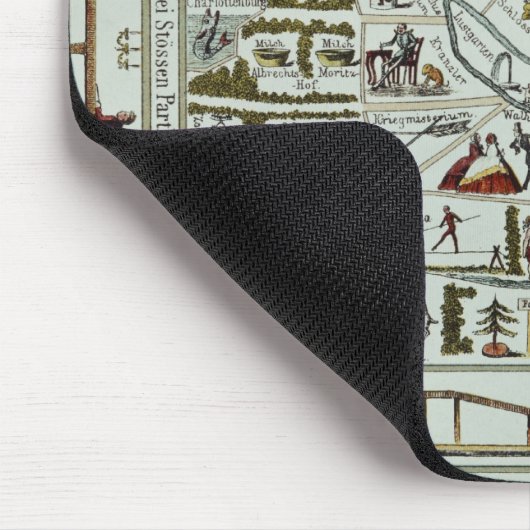 Berlin-Leben und Unterhaltungsplan Mousepad (Ecke)