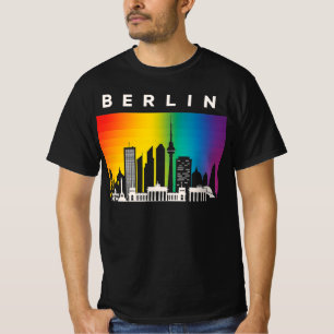 Berlin LGBT Regenbogenflagge LGBTQIA Pride Regen T-Shirt