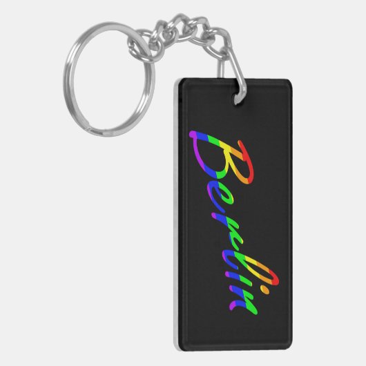 Berlin | LGBTQ+ Pride Schlüsselanhänger (Vorderseite links)