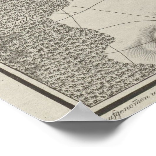 Berlin Map, Plan of the City, Surrounding District Poster (Ecke)