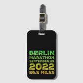 Berlin Marathon 2022 Gepäckanhänger (Vorderseite Vertikal)
