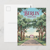 Berlin Maryland Postkarte (Vorne/Hinten)