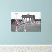 Berlin Mauer-West Deutschland 1989 Leinwanddruck (Insitu (Holzboden))