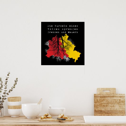 Berlin Mauerfall Poster (Küche)