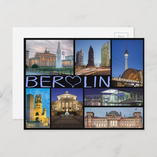 Berlin-Mehrbild-Postkarte Postkarte (Vorne/Hinten)