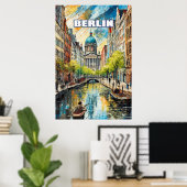 Berlin, Metropole mit mehreren Gesichtern Poster (Heimbüro)