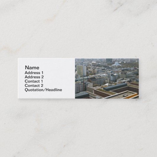 Berlin Mini Visitenkarte (Vorderseite)