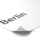 Berlin - minimalistic typography poster (Ecke)