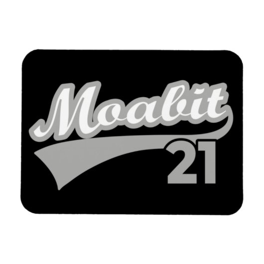 Berlin Moabit 21 Classic Retro City Magnet (Horizontal)