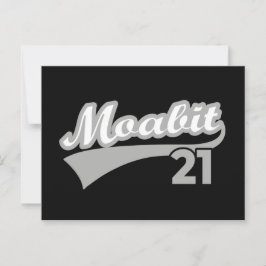 Berlin Moabit 21 Classic Retro City Postkarte